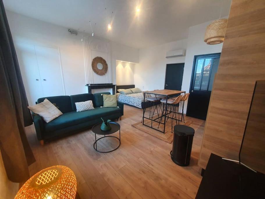 -Garrigue- Face A La Cite Medievale Studio Terrasse Classe 4☆ Carcassonne Exterior foto